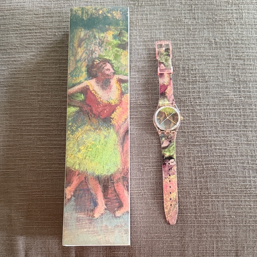 Swatch Guggenheim watch - Dancers in Green and Yellow